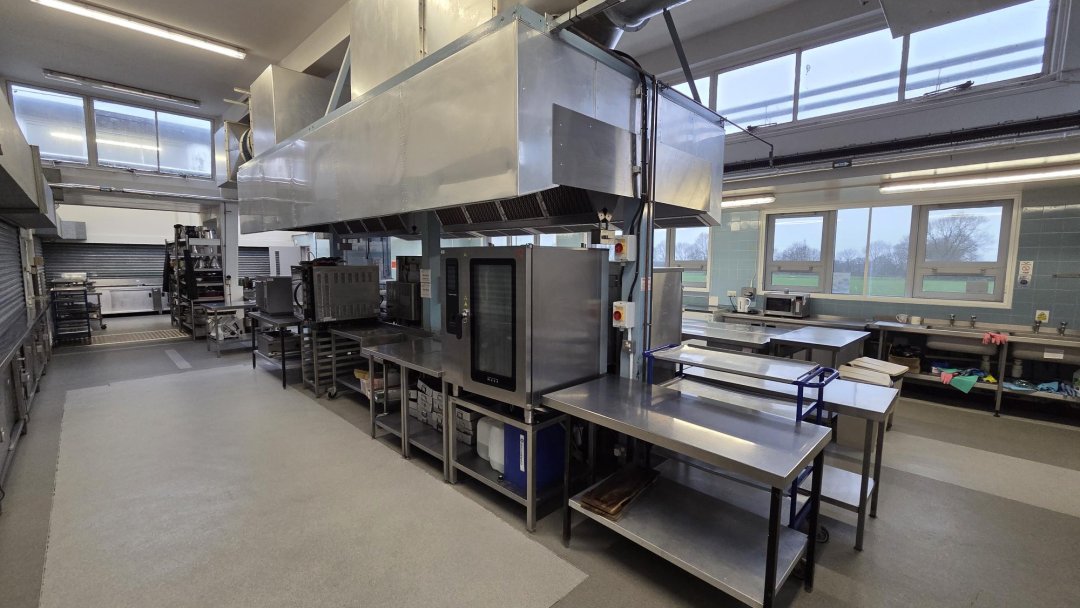 Canteen at Helsby High School in Cheshire