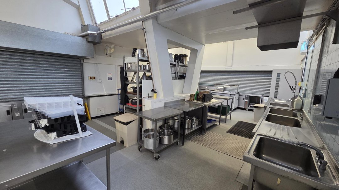 Canteen at Helsby High School in Cheshire