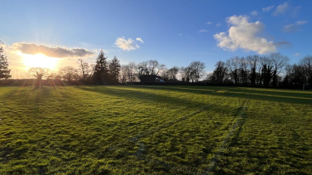 Grass Football Pitches at Guilsborough Academy in Northampton