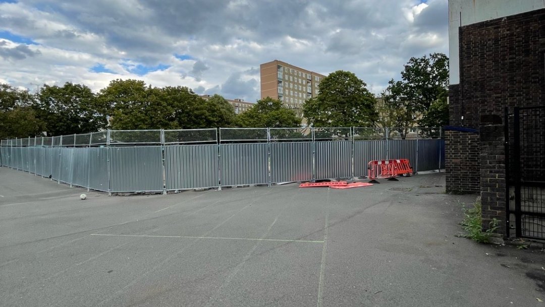 Multi-Use Games Area (MUGA) at Harris Academy Battersea in London
