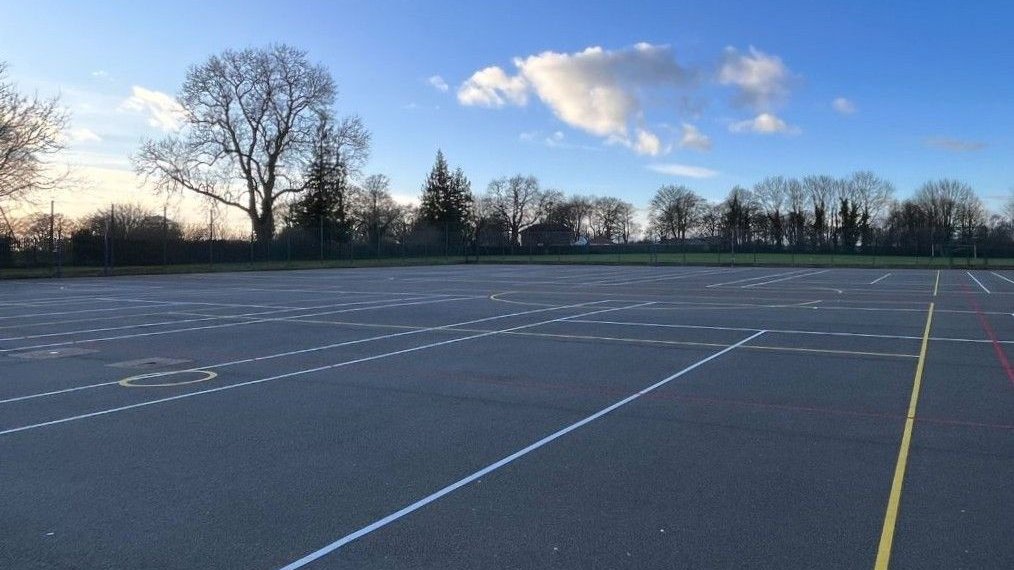 Outdoor Netball Court at Guilsborough Academy in Northampton