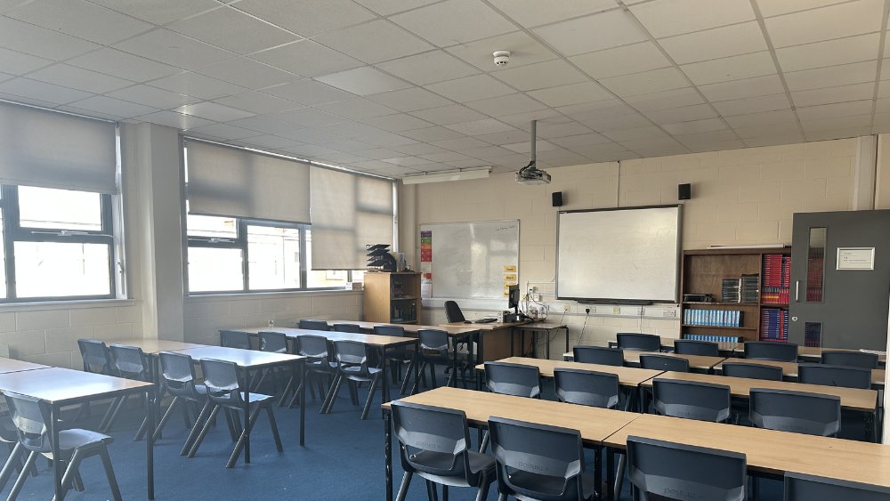 Bushey Classrooms at Raynes Park High School in London