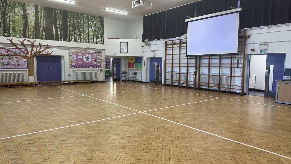Main Hall at Heathfield Junior School in London