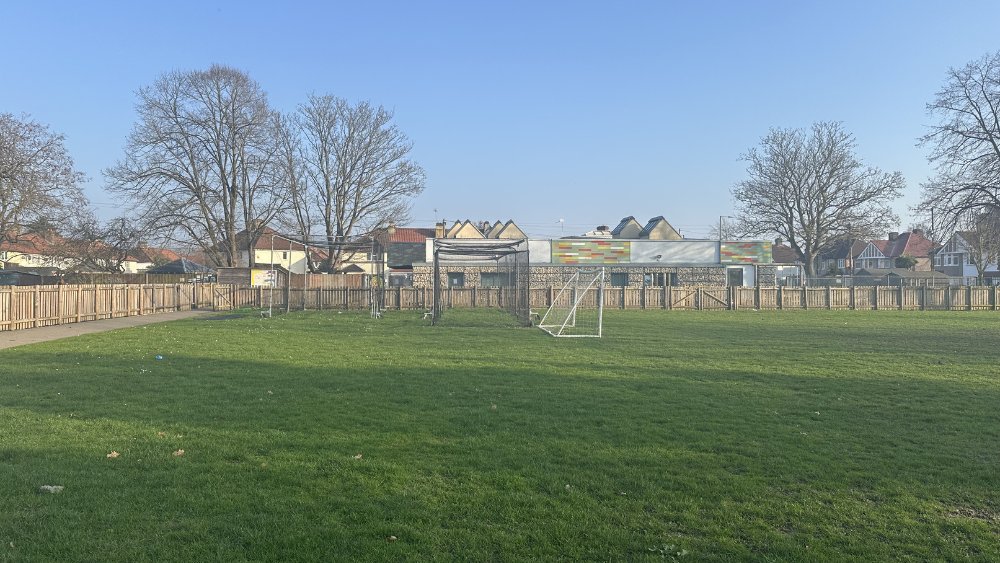 7-a-side football pitches at Heathfield Junior School in London