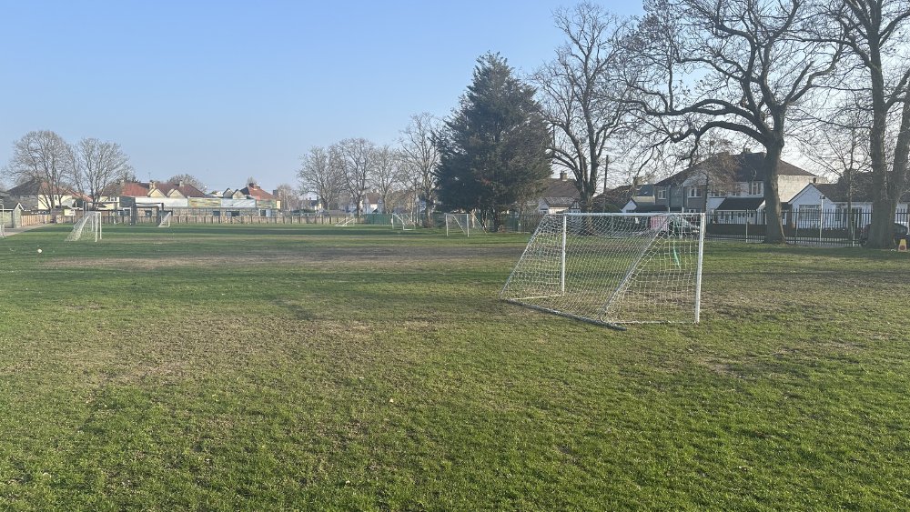 7-a-side football pitches at Heathfield Junior School in London