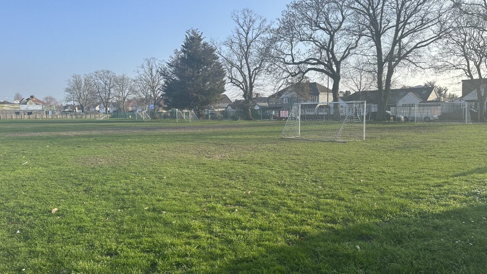 7-a-side football pitches at Heathfield Junior School in London