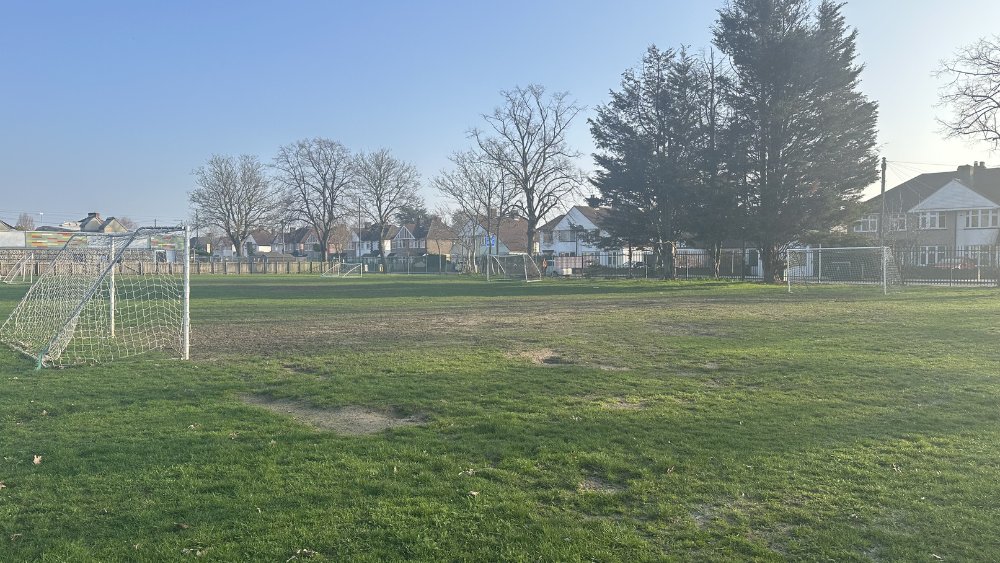 7-a-side football pitches at Heathfield Junior School in London