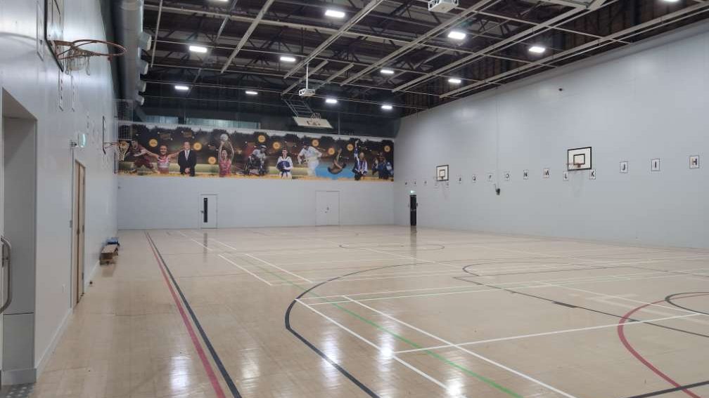Sports Hall at Goole Academy in East Yorkshire