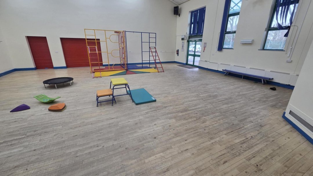 Main Hall at Springwood Primary School in Manchester