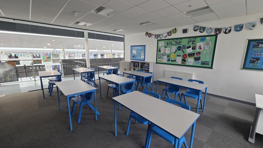 Classroom (College 1) at Everton Free School in Liverpool