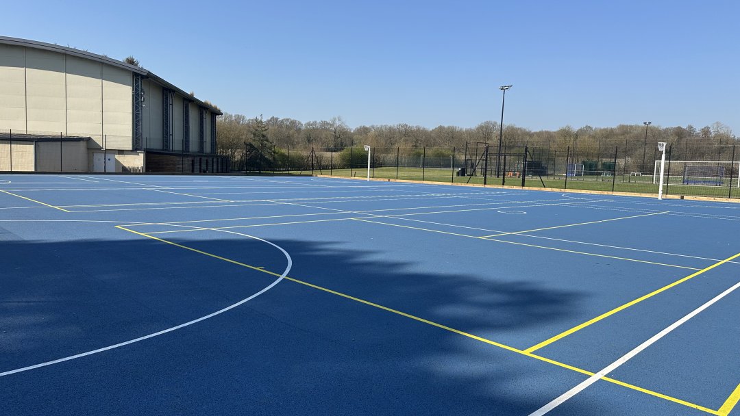Netball and Tennis Courts 1 at Radnor House in Kent