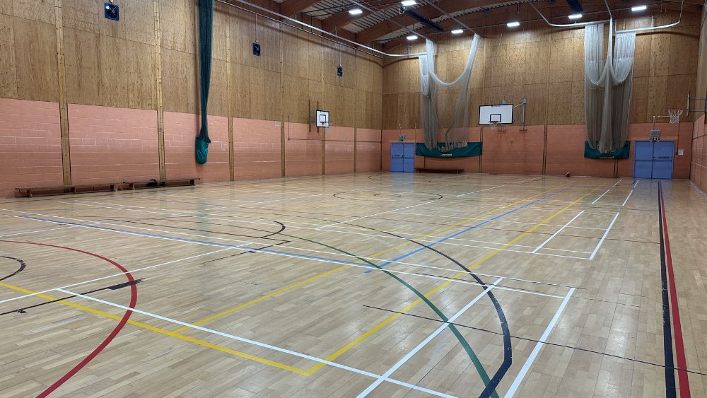 Sports Hall at The Woodroffe School in Dorset
