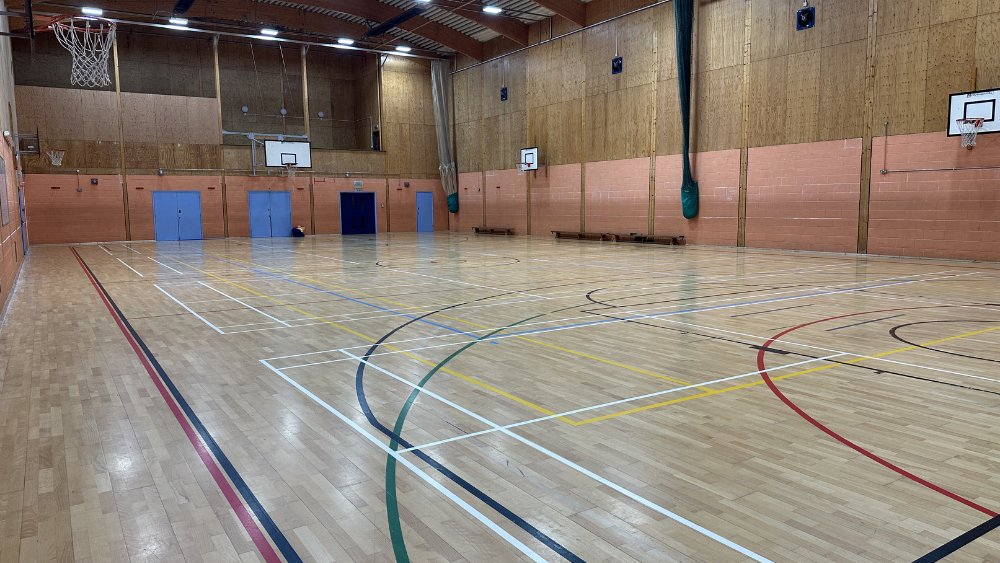 Sports Hall at The Woodroffe School in Dorset