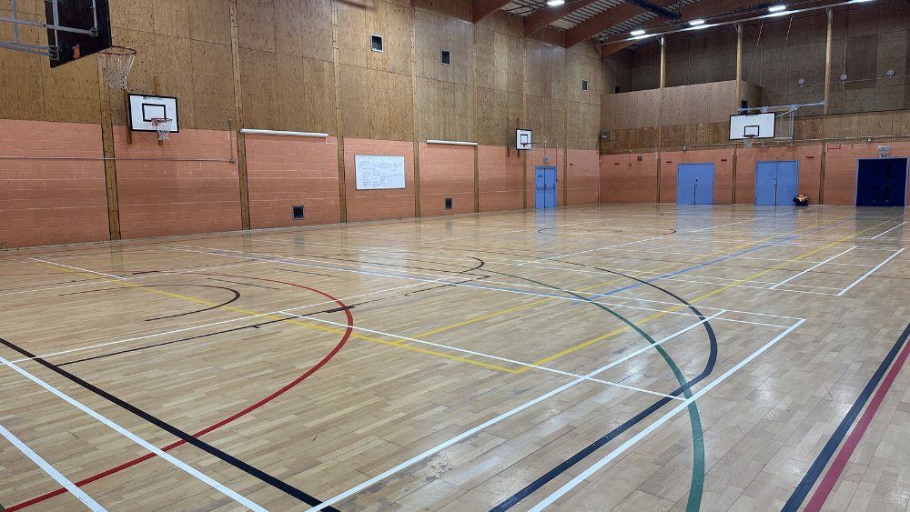 Sports Hall at The Woodroffe School in Dorset