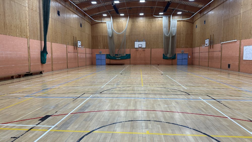 Sports Hall at The Woodroffe School in Dorset