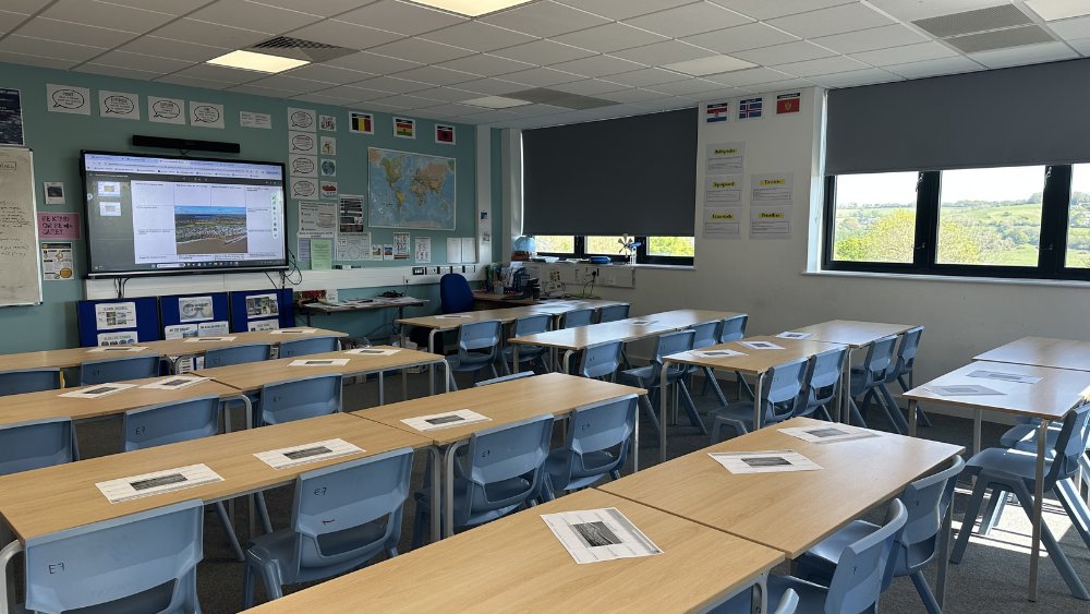 Classrooms at The Woodroffe School in Dorset
