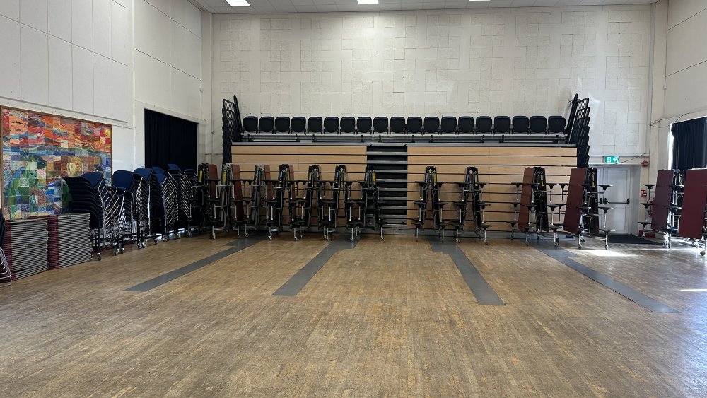 Main Hall at The Woodroffe School in Dorset