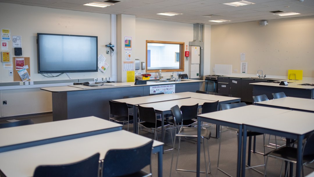 Classrooms at One Sixth Form in Ipswich