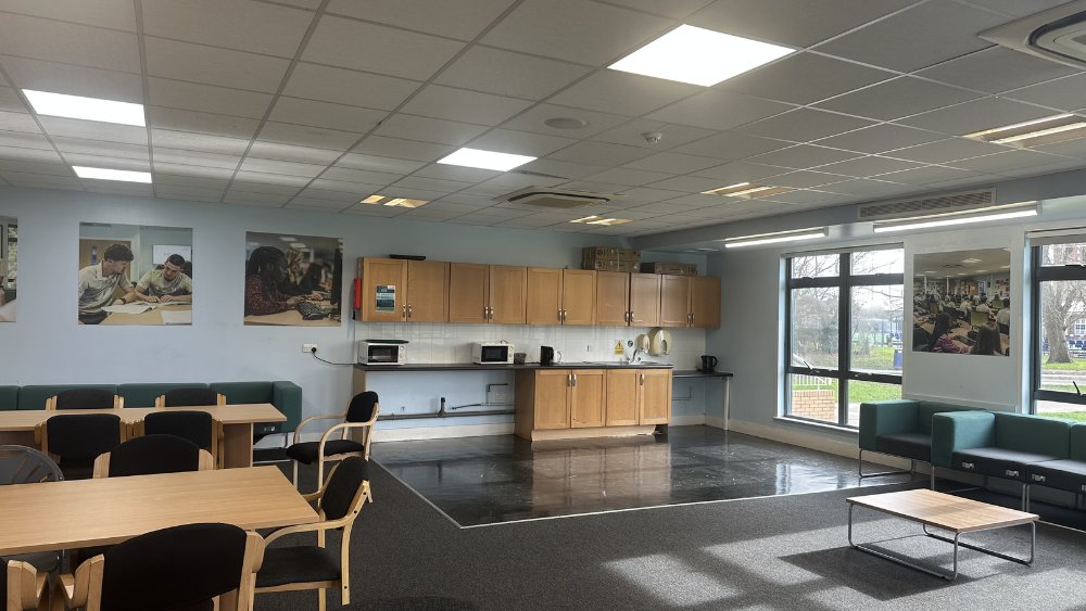 Common Room at Raynes Park High School in London