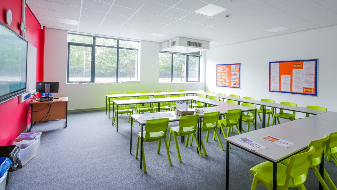 Classrooms at CHS South in Manchester