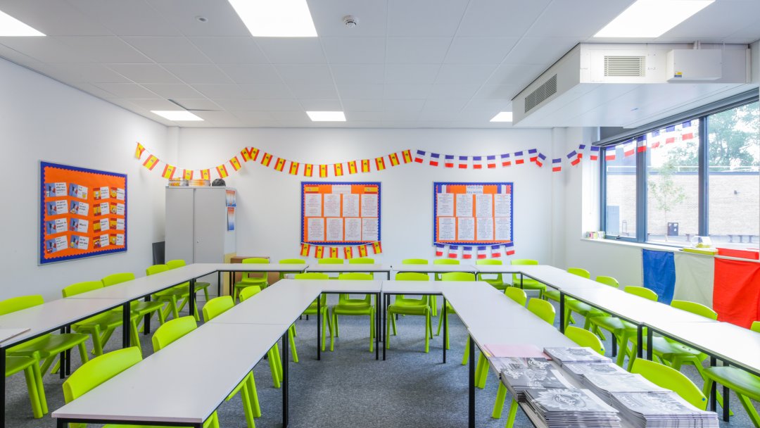 Classrooms at CHS South in Manchester