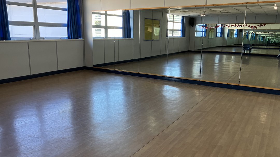 Dance Studio 1 at Chorlton High School in Manchester