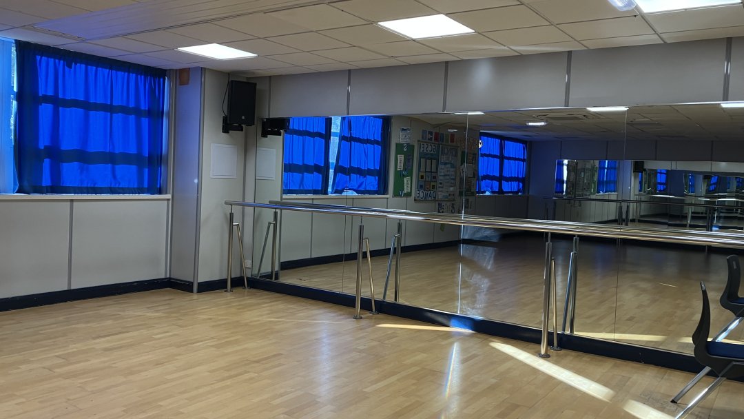 Dance Studio 2 at Chorlton High School in Manchester