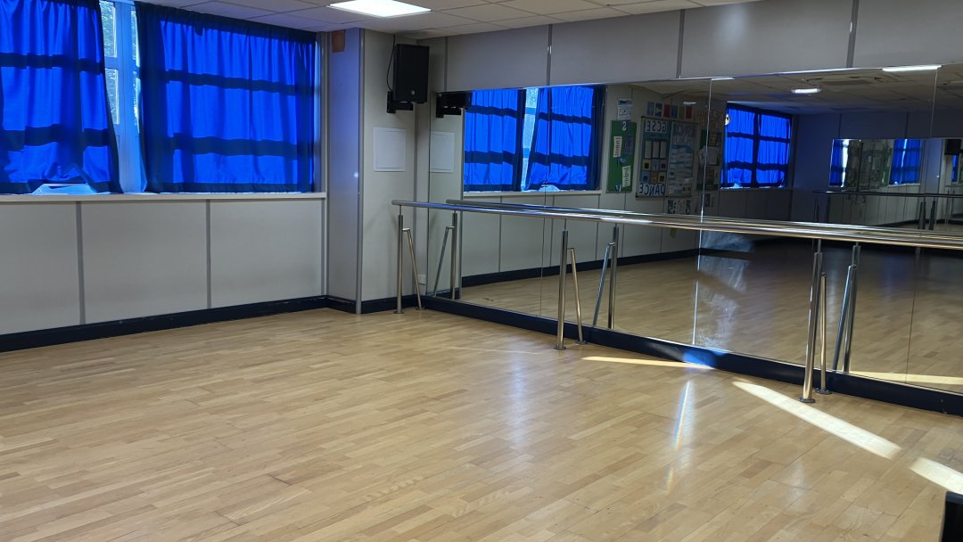 Dance Studio 2 at Chorlton High School in Manchester