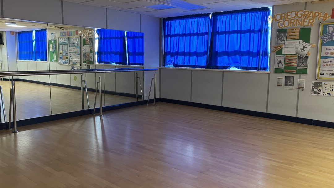 Dance Studio 2 at Chorlton High School in Manchester