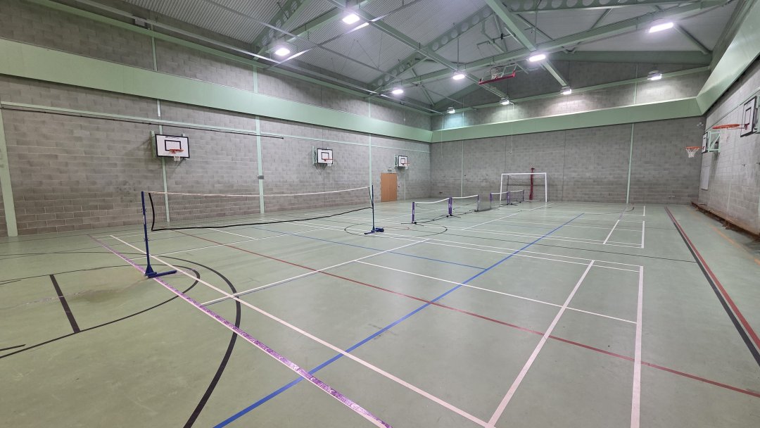 Sports Hall at Carlisle College Sports Centre in Carlisle