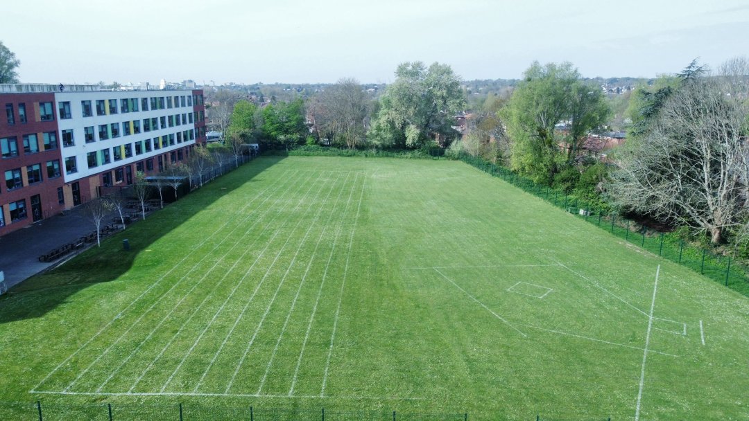 Grass Field at Bitterne Park School in Southampton