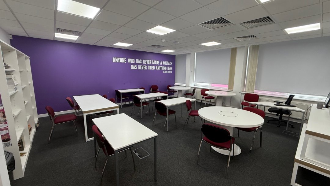 Classroom 9 at New College Group in Liverpool