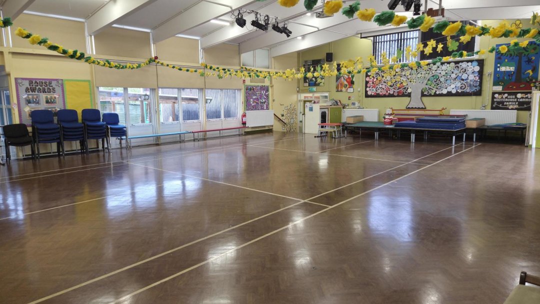 Main Hall at Whitehouse Common Primary School in Birmingham