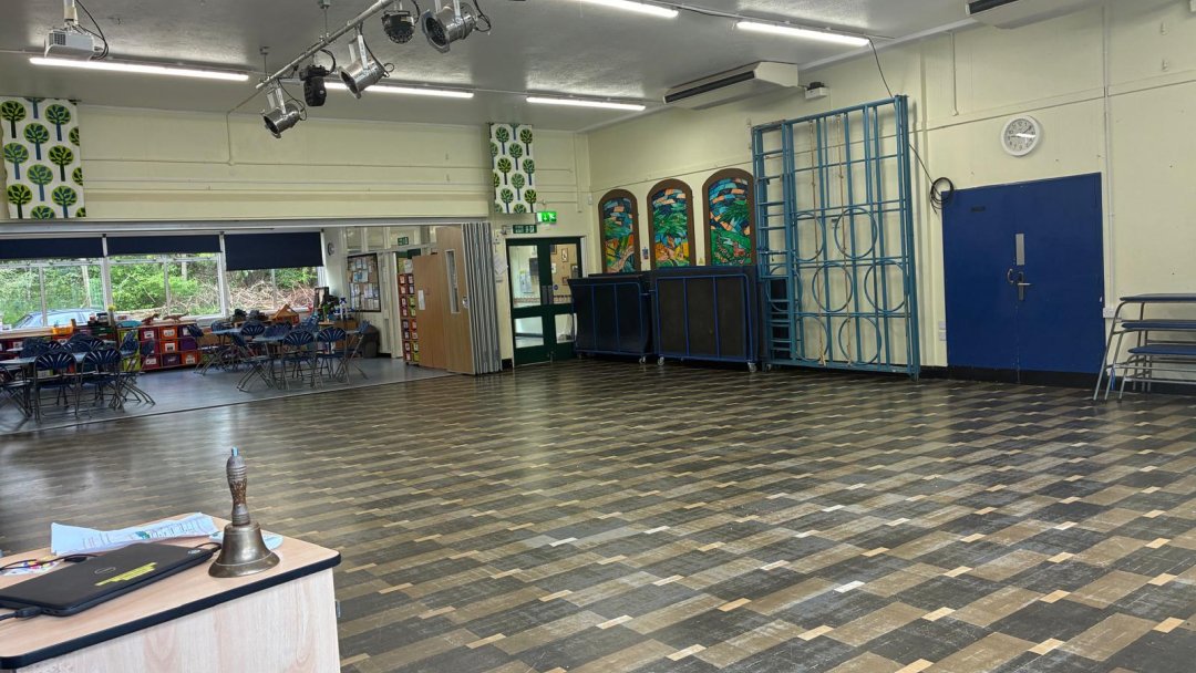 Main Hall at Manor House Primary School in Cheshire