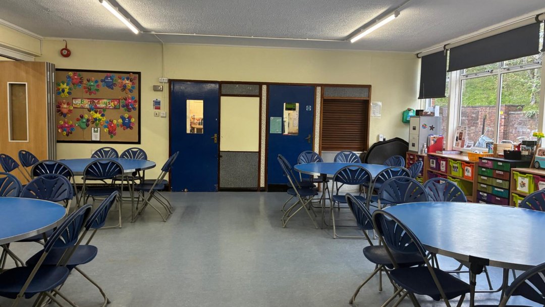 Main Hall at Manor House Primary School in Cheshire