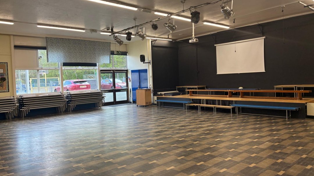 Main Hall at Manor House Primary School in Cheshire