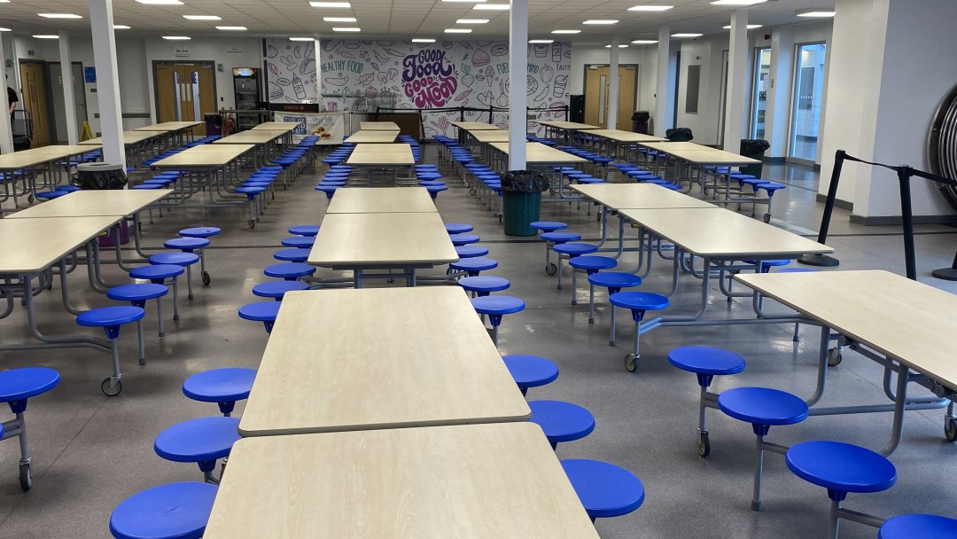 Dining Room at Aldersley High School in Wolverhampton