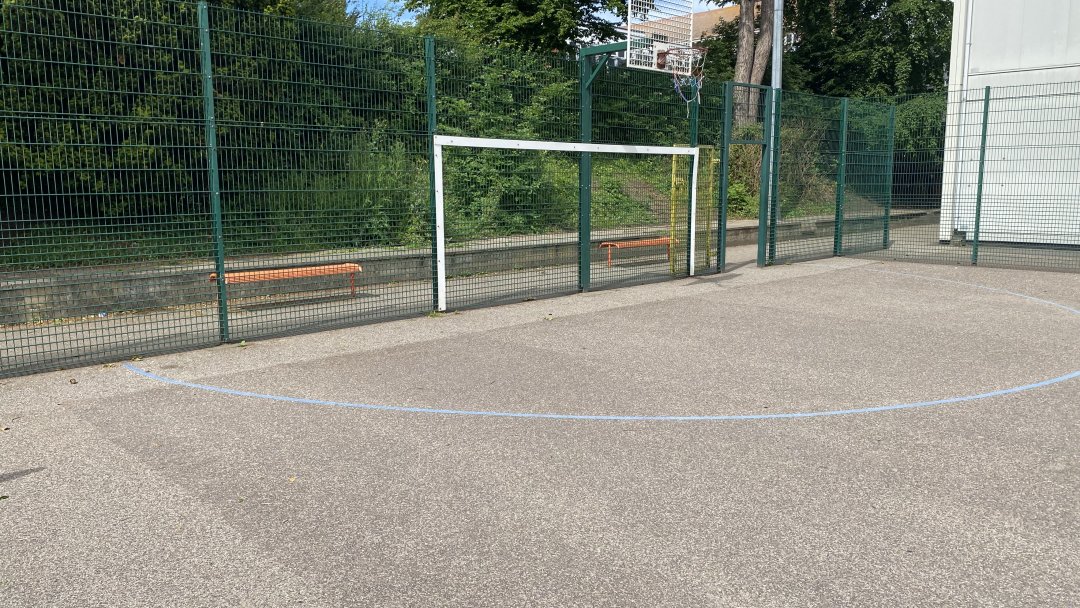 Outdoor Court at Wanstead High School in London