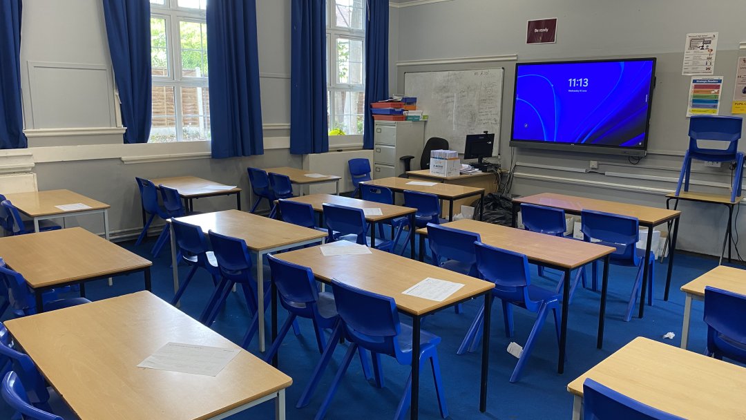 Classrooms at Wanstead High School in London