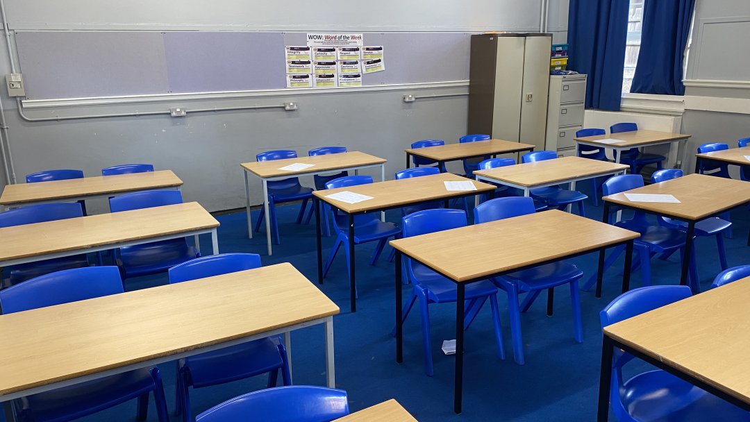 Classrooms at Wanstead High School in London