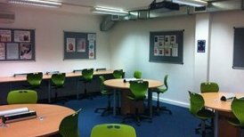 Classroom 120 at Saint Francis Xavier Sixth Form College in London