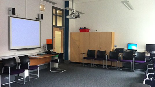 Classroom 107 at Saint Francis Xavier Sixth Form College in London