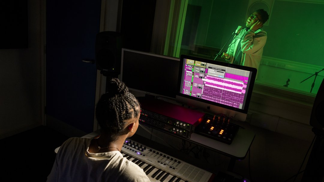 Music Studio at Saint Francis Xavier Sixth Form College in London