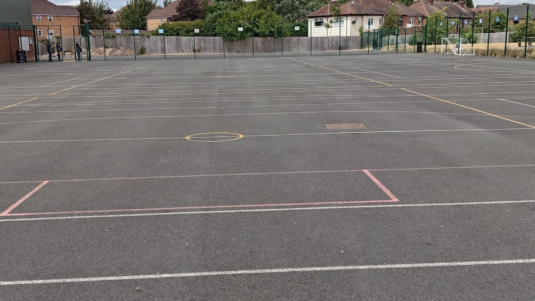Outdoor Netball & Tennis Courts at Derby Cathedral School in Derby