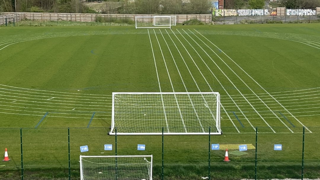 Grass Football Pitch at Derby Cathedral School in Derby