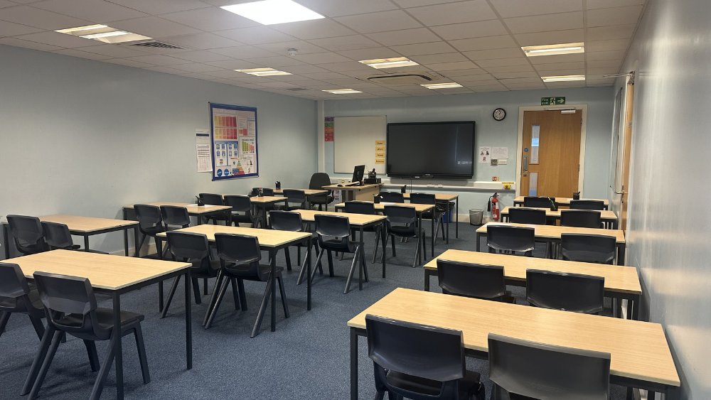 Sixth Form Classrooms at Raynes Park High School in London