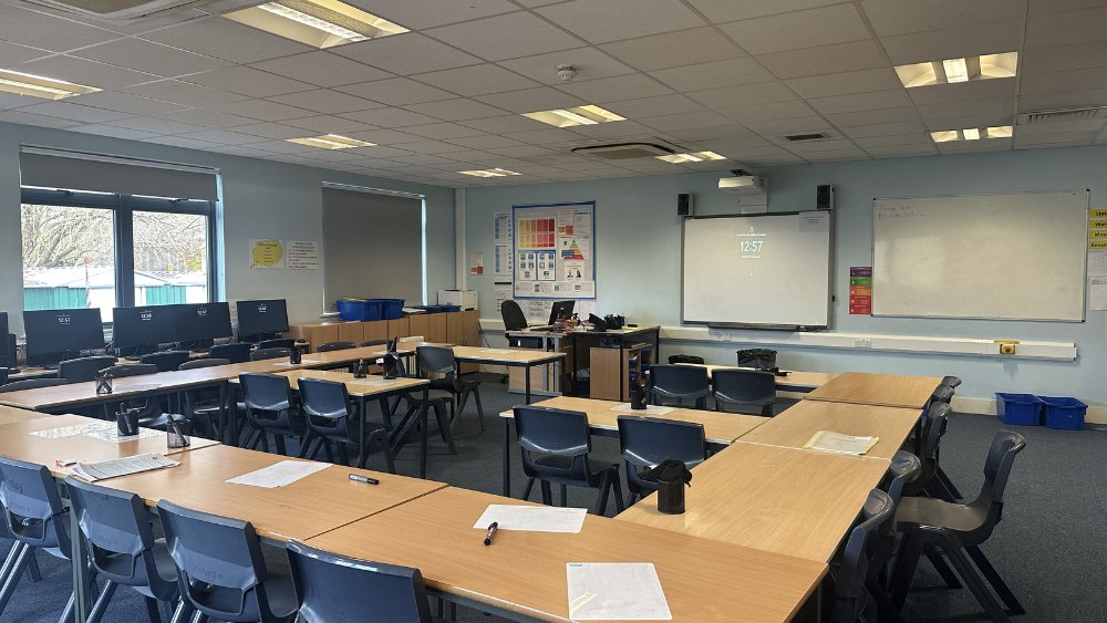 Sixth Form Classrooms at Raynes Park High School in London