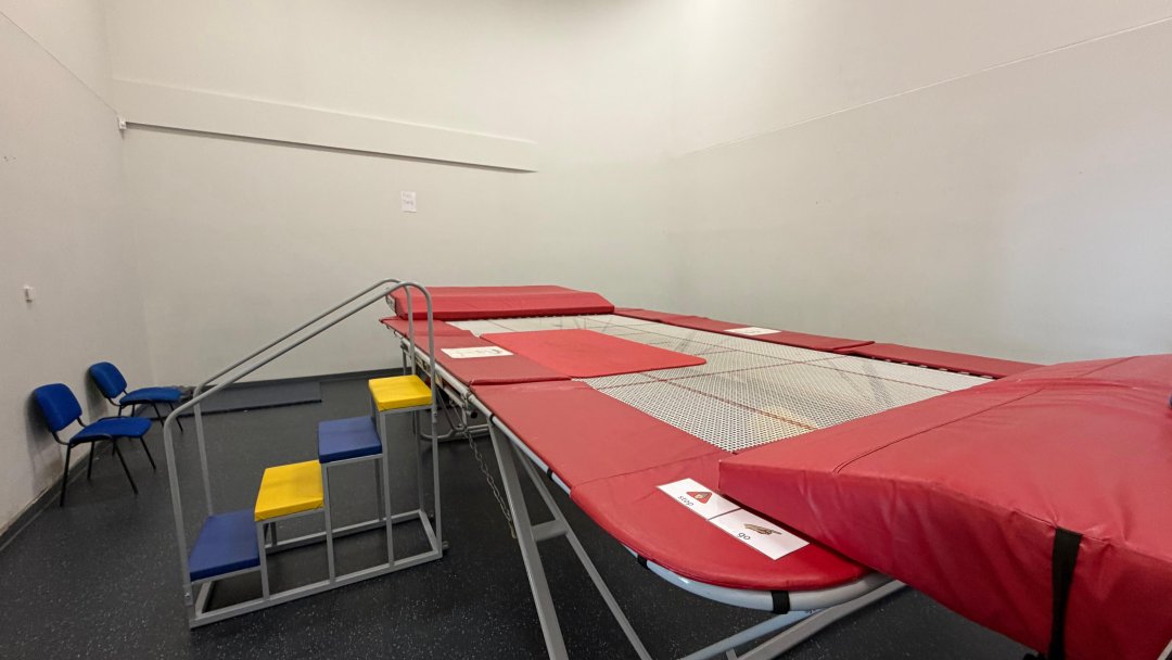 Trampoline Room at NCEA Dukes Academy in Ashington