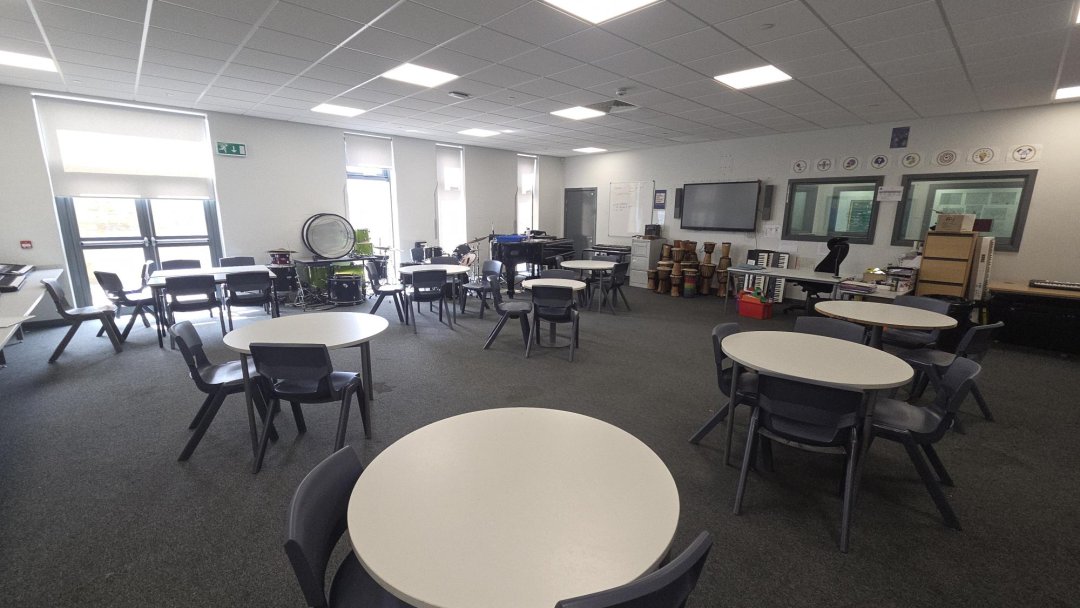 Music Room at NCEA Dukes Academy in Ashington
