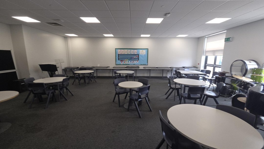 Music Room at NCEA Dukes Academy in Ashington